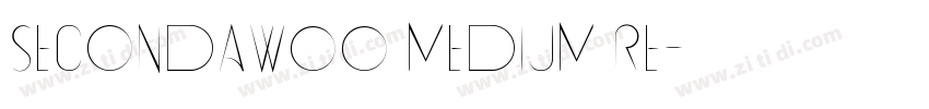 Secondaw00 Medium Re字体转换
